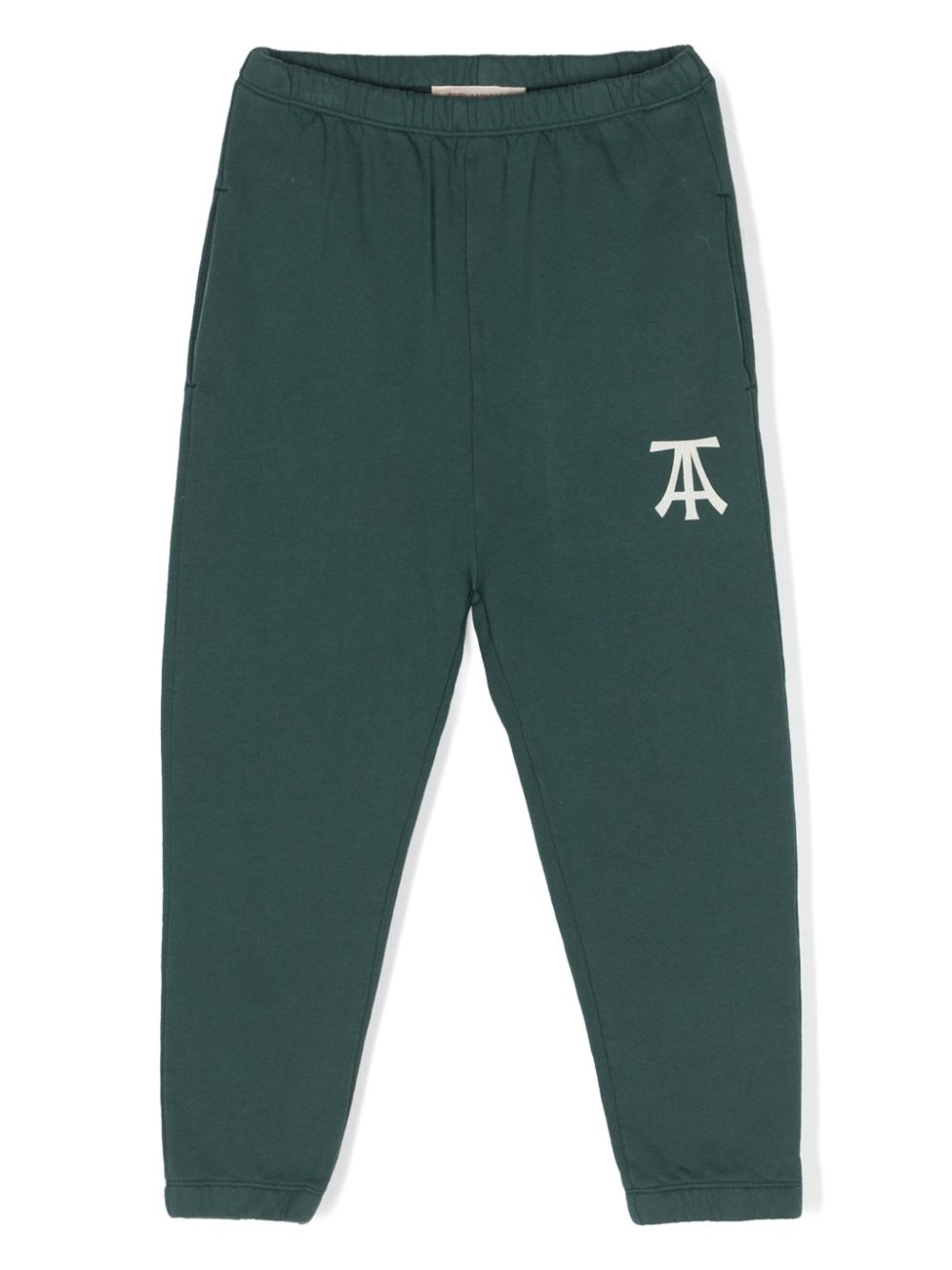 The Animals Observatory logo-print cotton track pants - Green von The Animals Observatory