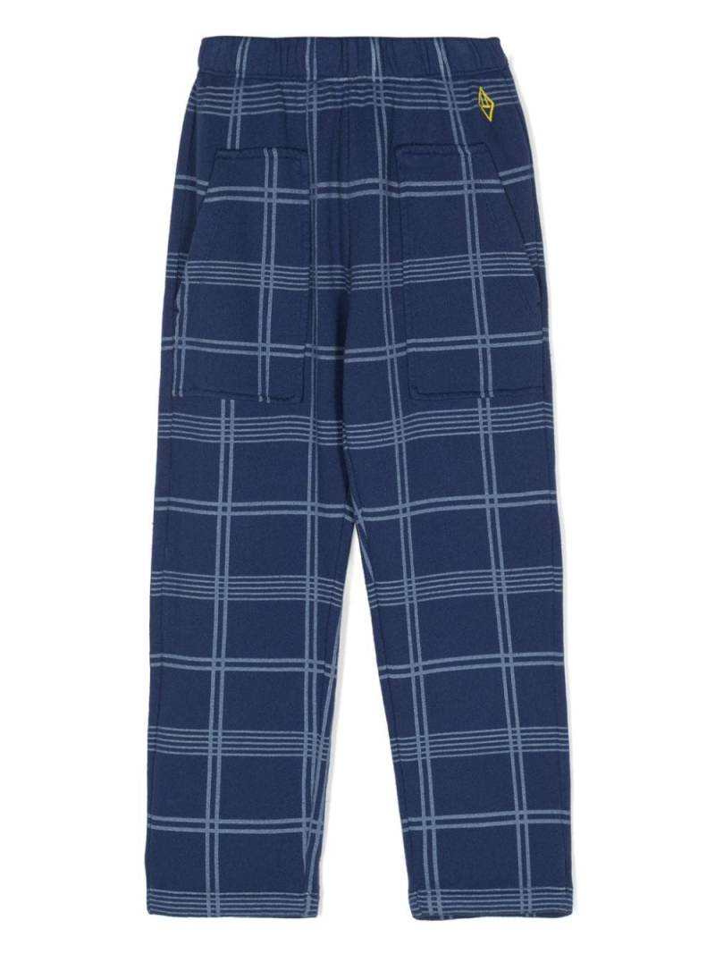 The Animals Observatory plaid-check straight trousers - Blue von The Animals Observatory