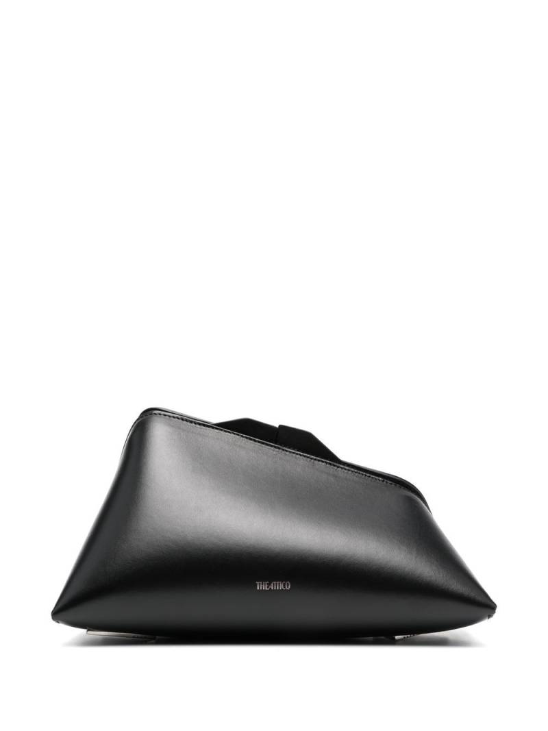 The Attico 8.30pm logo-print clutch bag - Black von The Attico