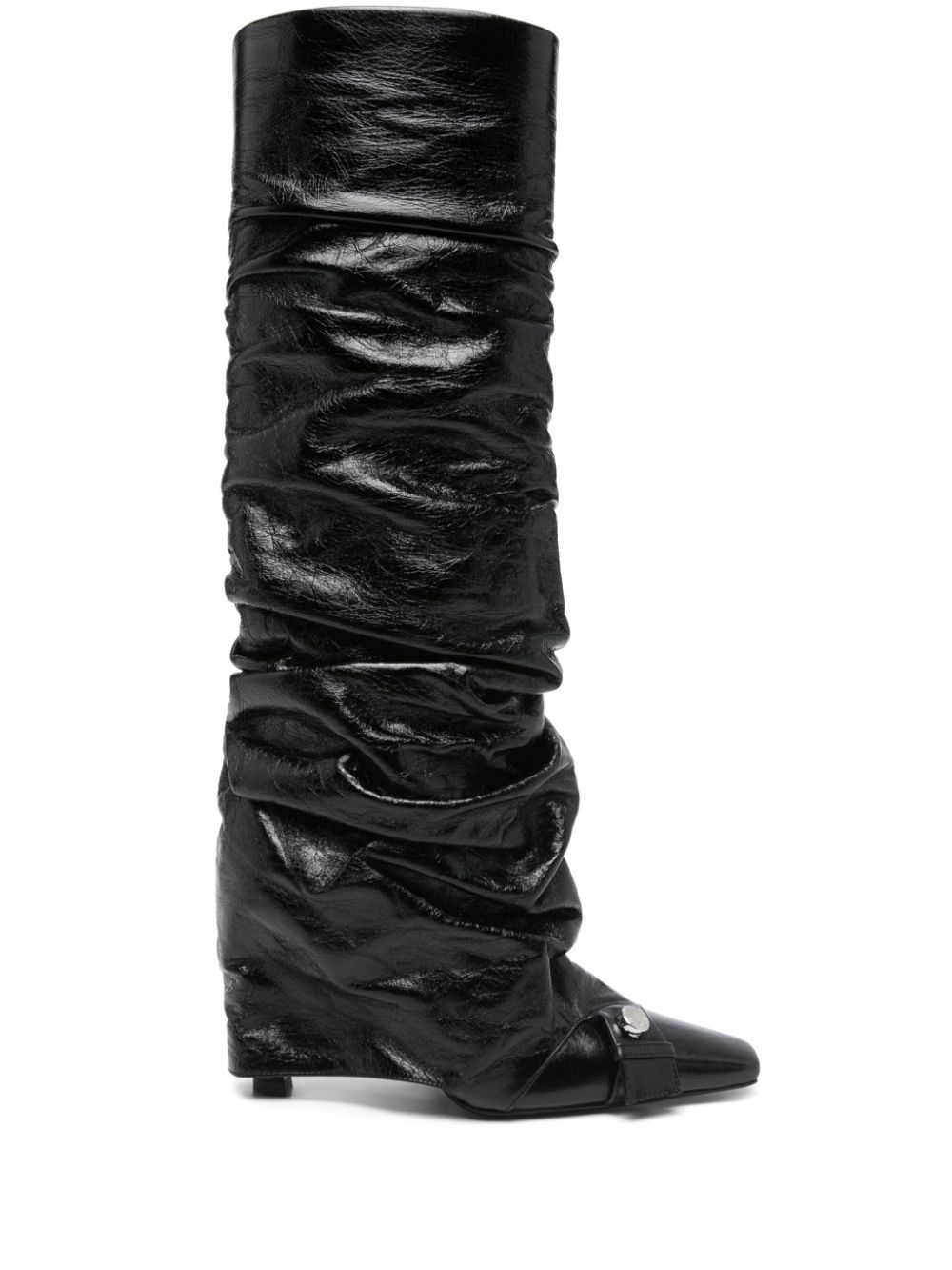 The Attico 95mm leather boots - Black von The Attico