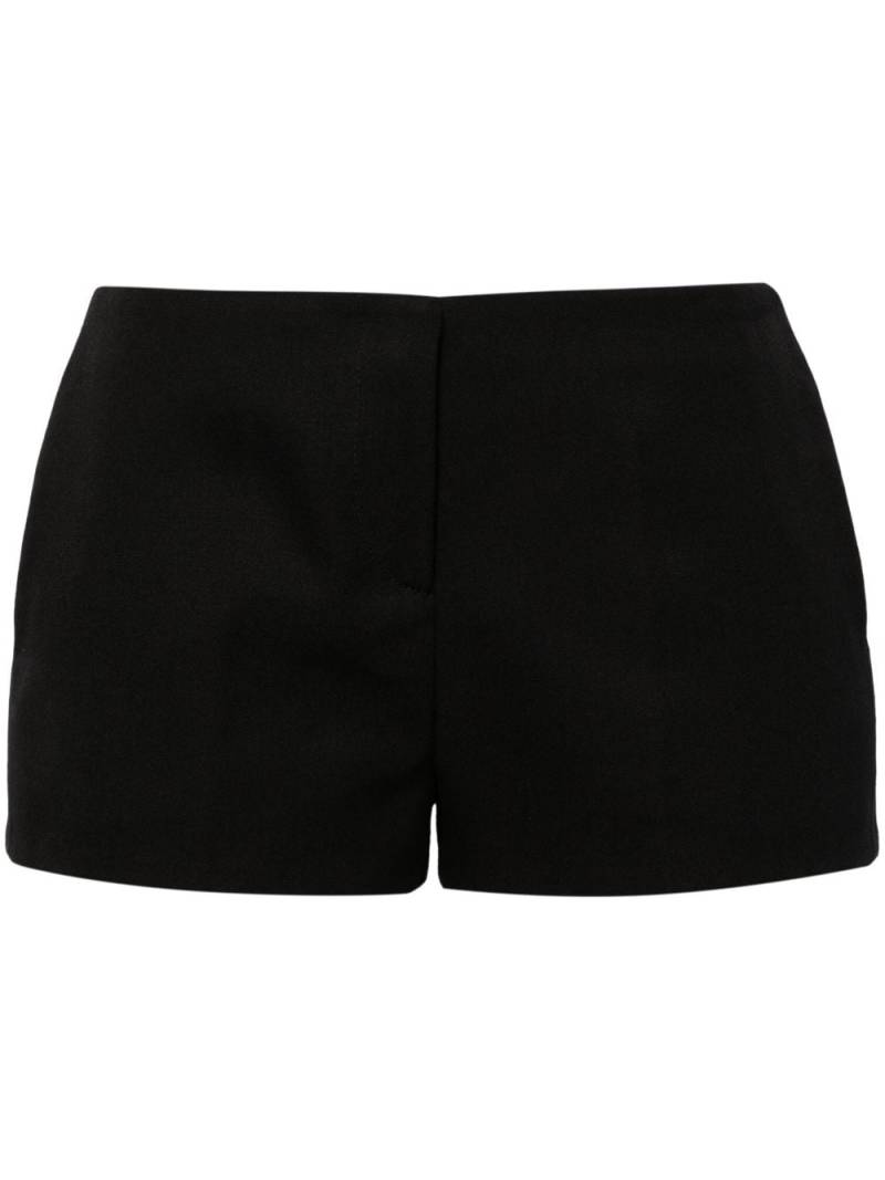 The Attico low-rise tailored mini shorts - Black von The Attico