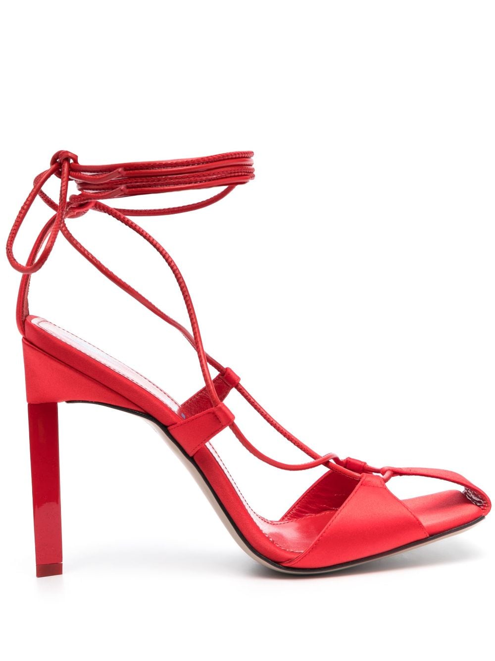 The Attico Adele 105mm lace-up sandals - Red von The Attico