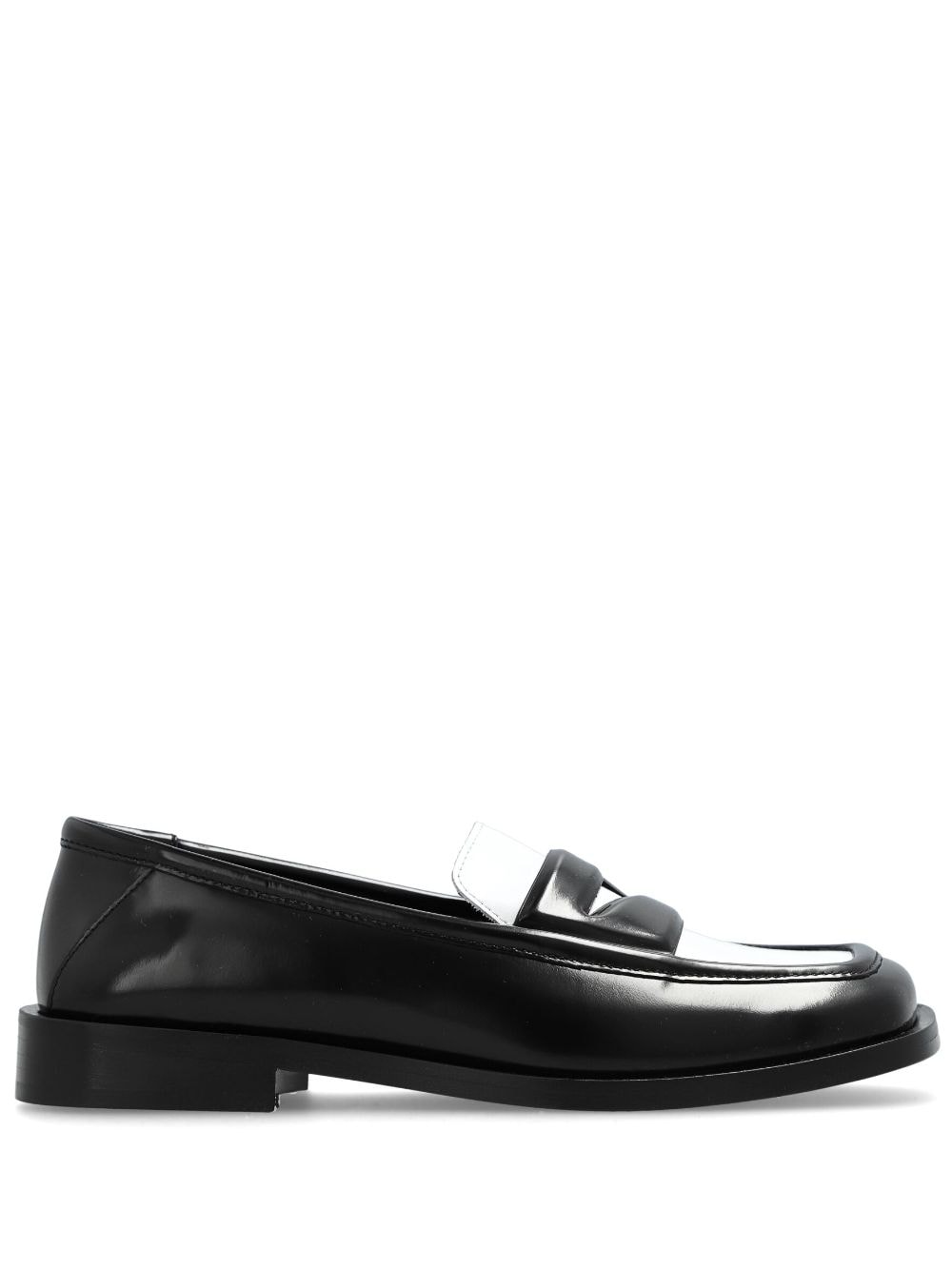 The Attico Amanda two-tone leather loafers - White von The Attico