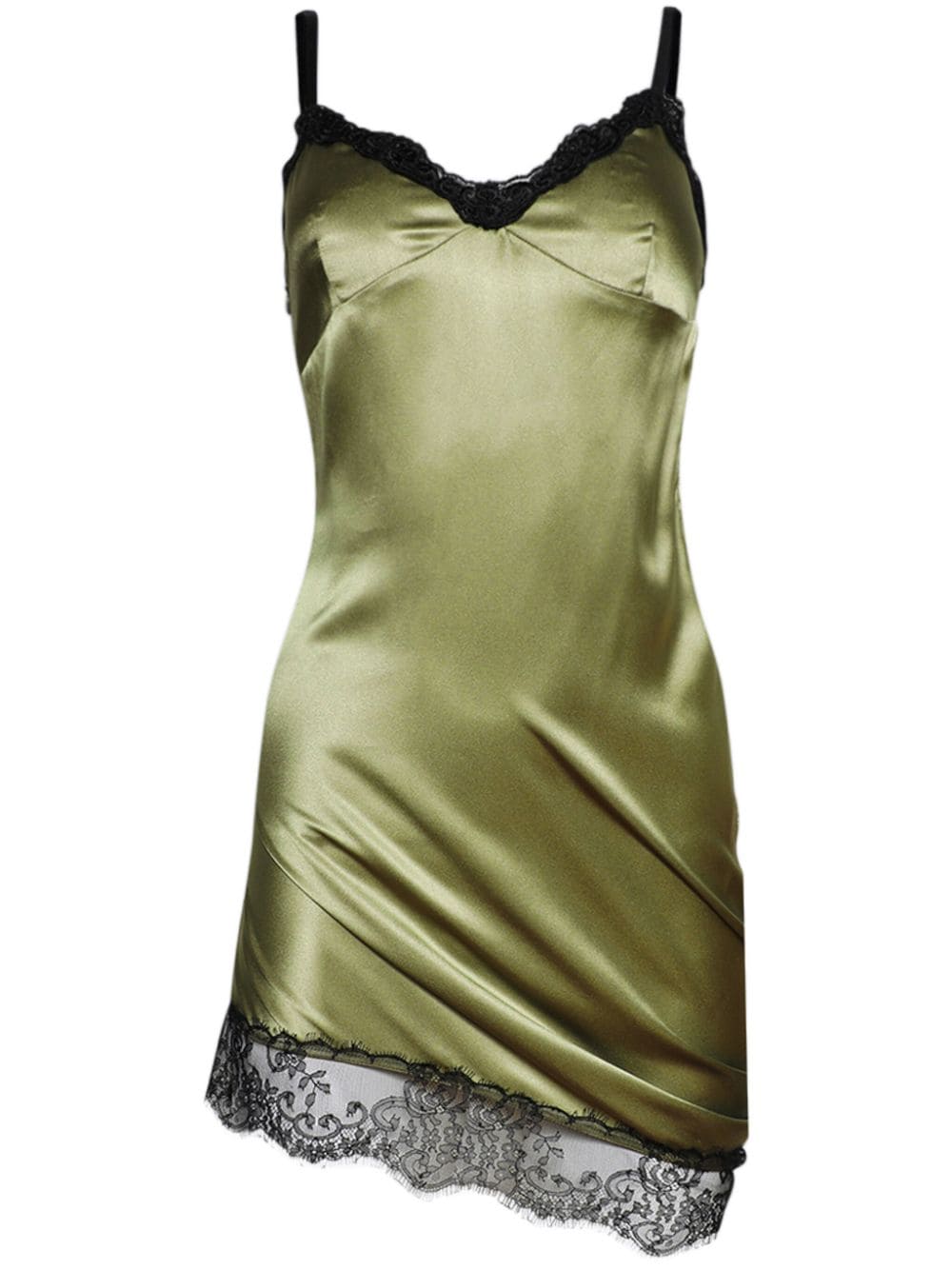 The Attico Asymmetric mini dress - Green von The Attico