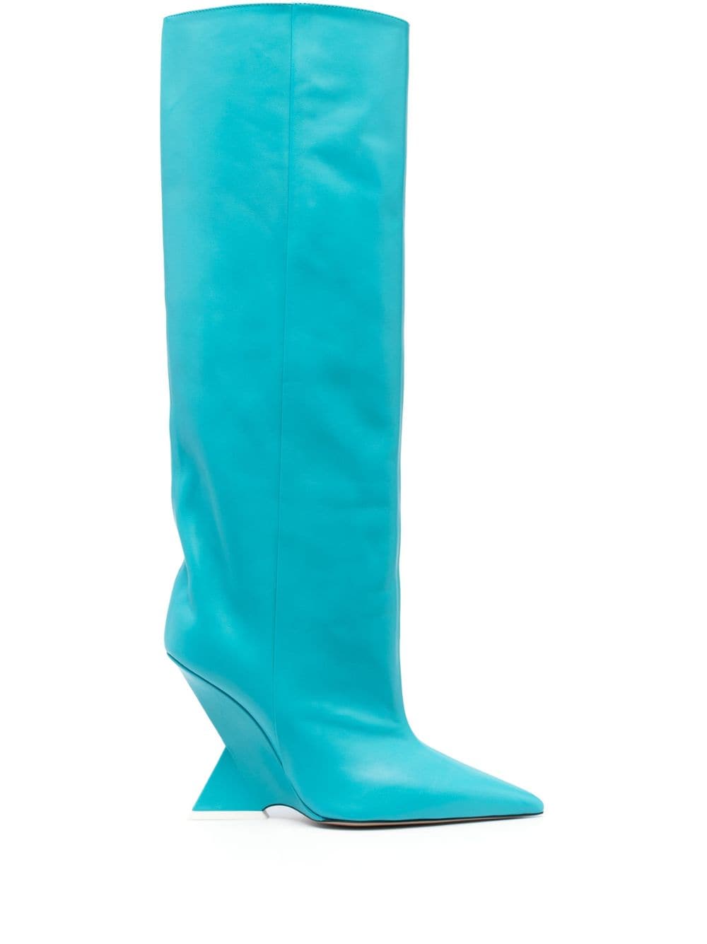 The Attico Cheope 105mm leather boots - Blue von The Attico