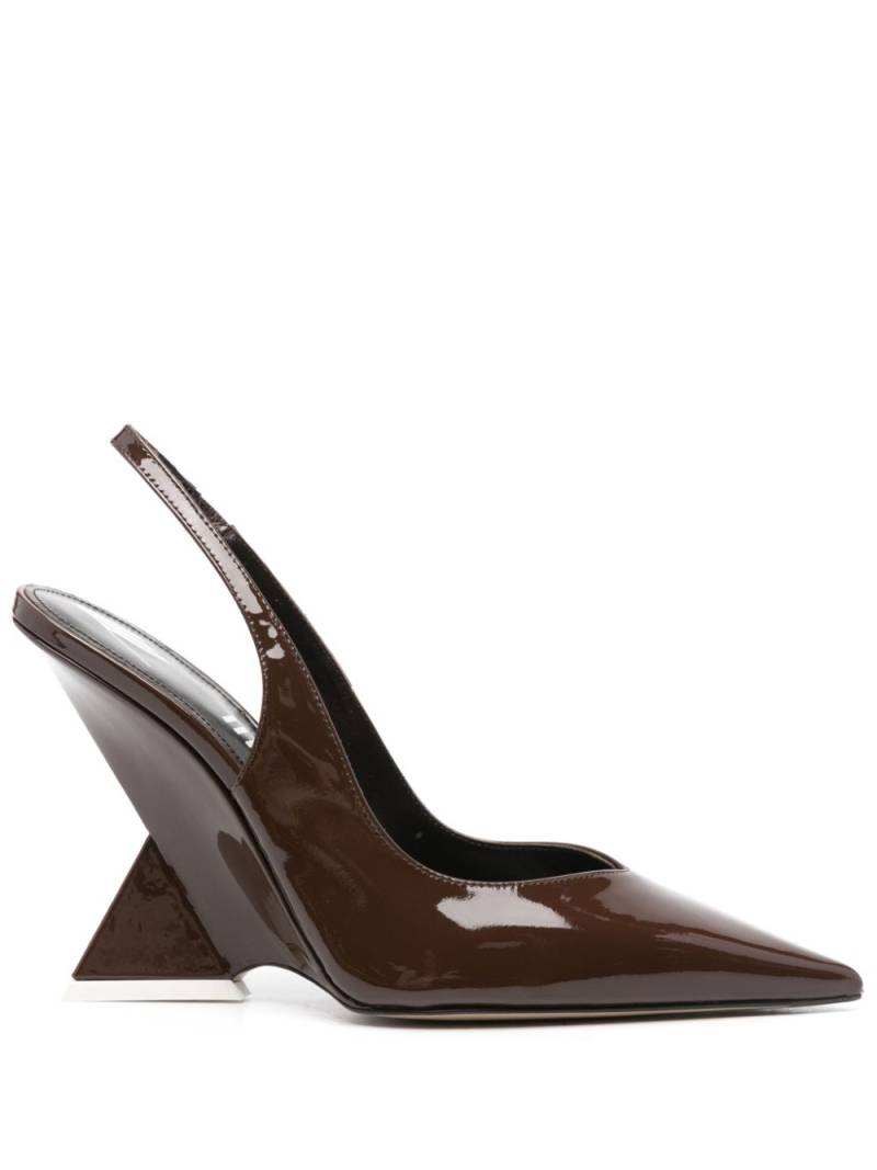 The Attico Cheope 105mm leather pumps - Brown von The Attico