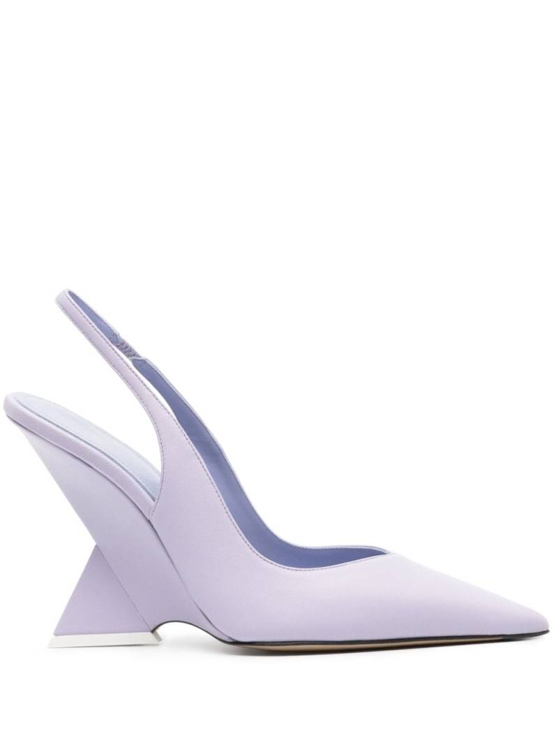 The Attico Cheope 105mm slingback pumps - Purple von The Attico