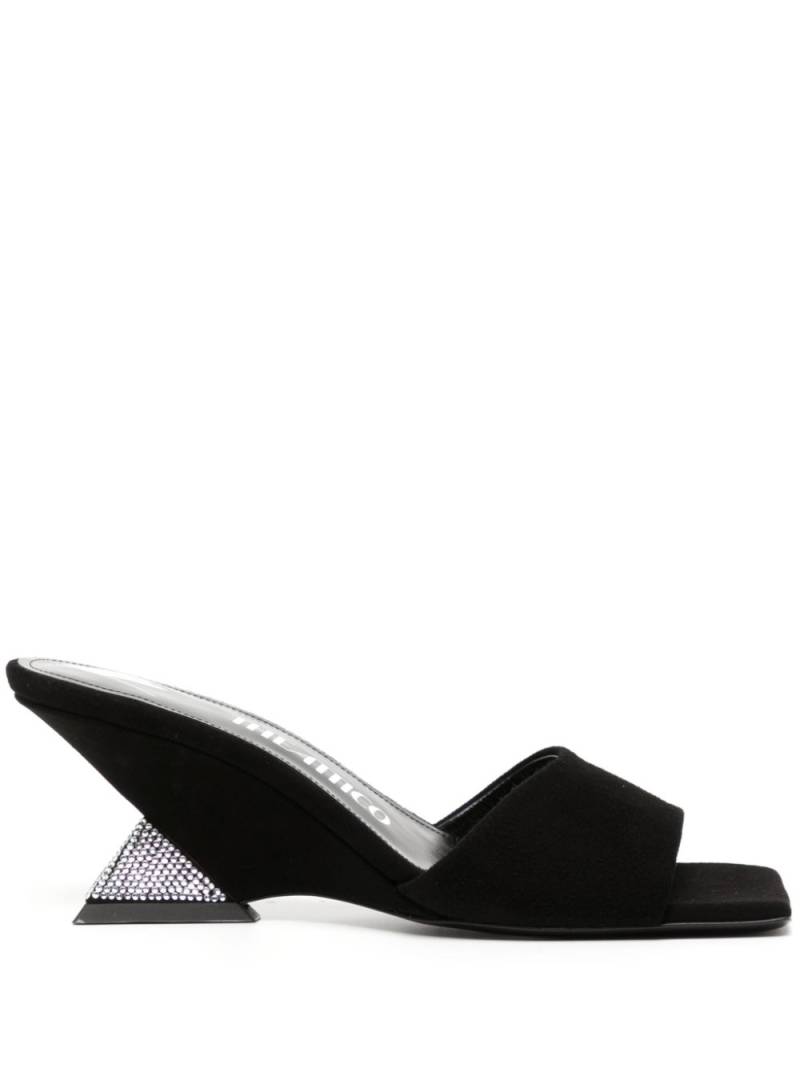 The Attico Cheope 60mm wedge mules - Black von The Attico