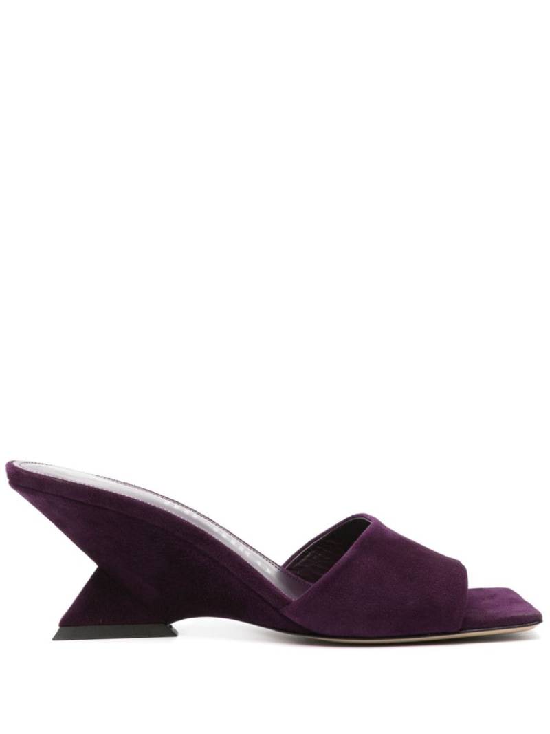 The Attico Cheope suede mules - Purple von The Attico