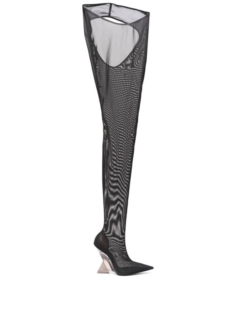 The Attico Cheopissima 105mm thigh-high boots - Black von The Attico
