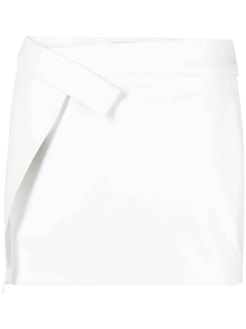 The Attico Cloe wrap mini skirt - White von The Attico