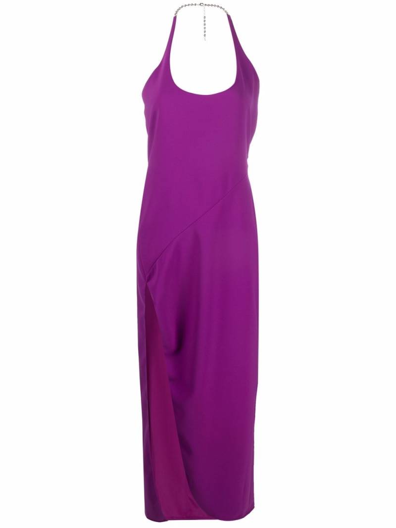 The Attico Corine side-slit gown - Purple von The Attico