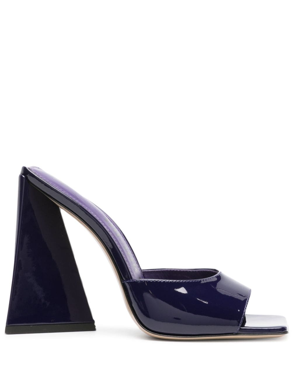 The Attico Devon 115mm patent-leather mules - Blue von The Attico