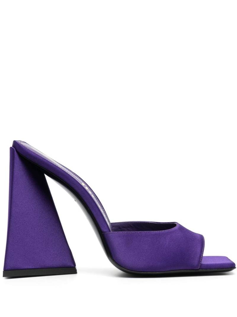 The Attico Devon 115mm satin mules - Purple von The Attico