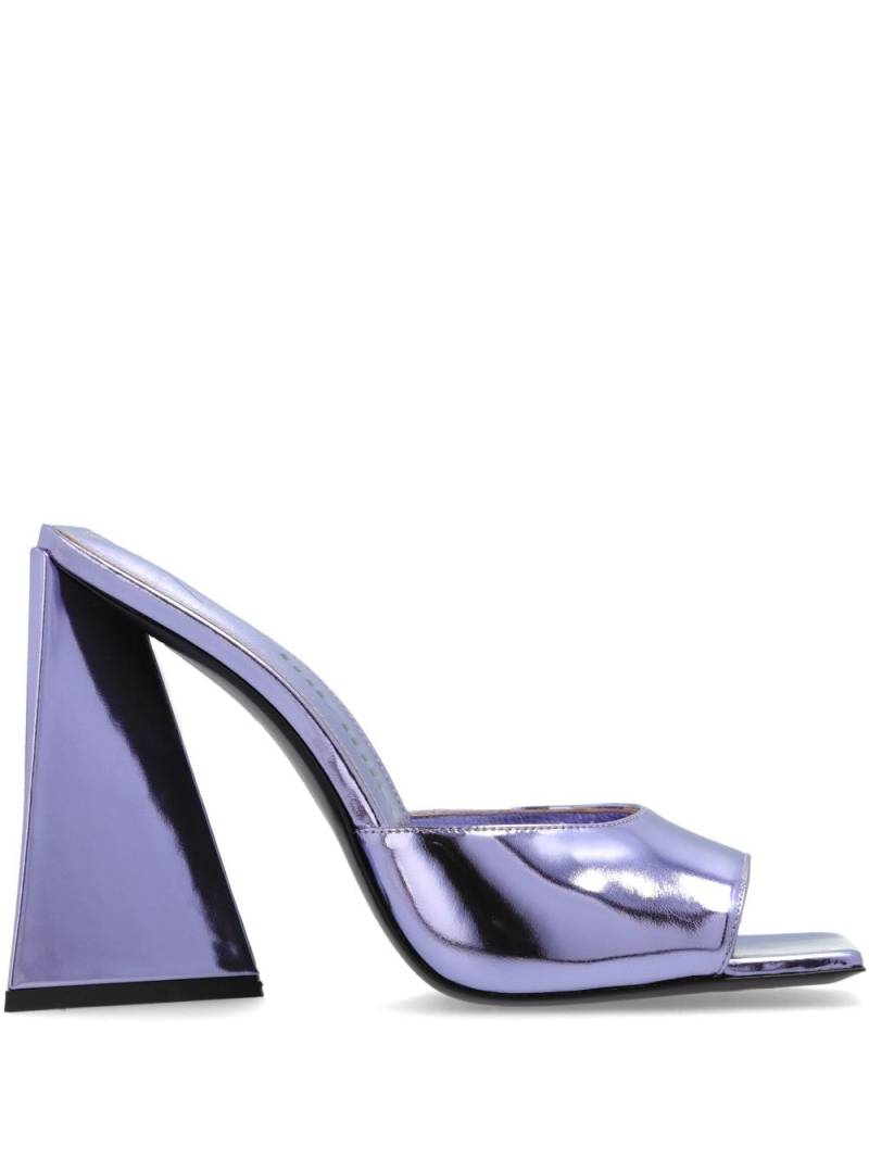 The Attico Devon 130mm leather mules - Purple von The Attico