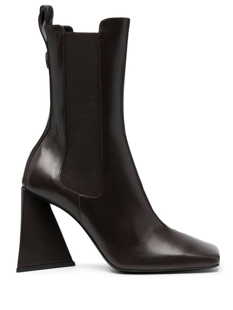 The Attico Devon square-toe ankle boots - Brown von The Attico