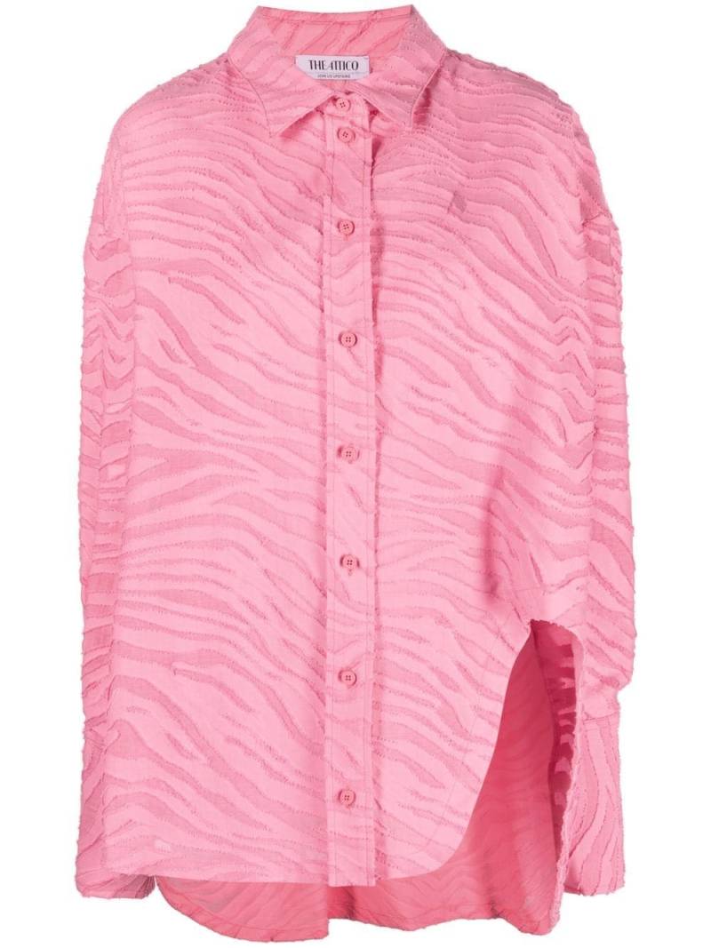 The Attico Diana long-sleeve shirt - Pink von The Attico