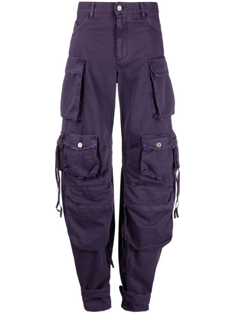 The Attico Fern cotton cargo trousers - Purple von The Attico