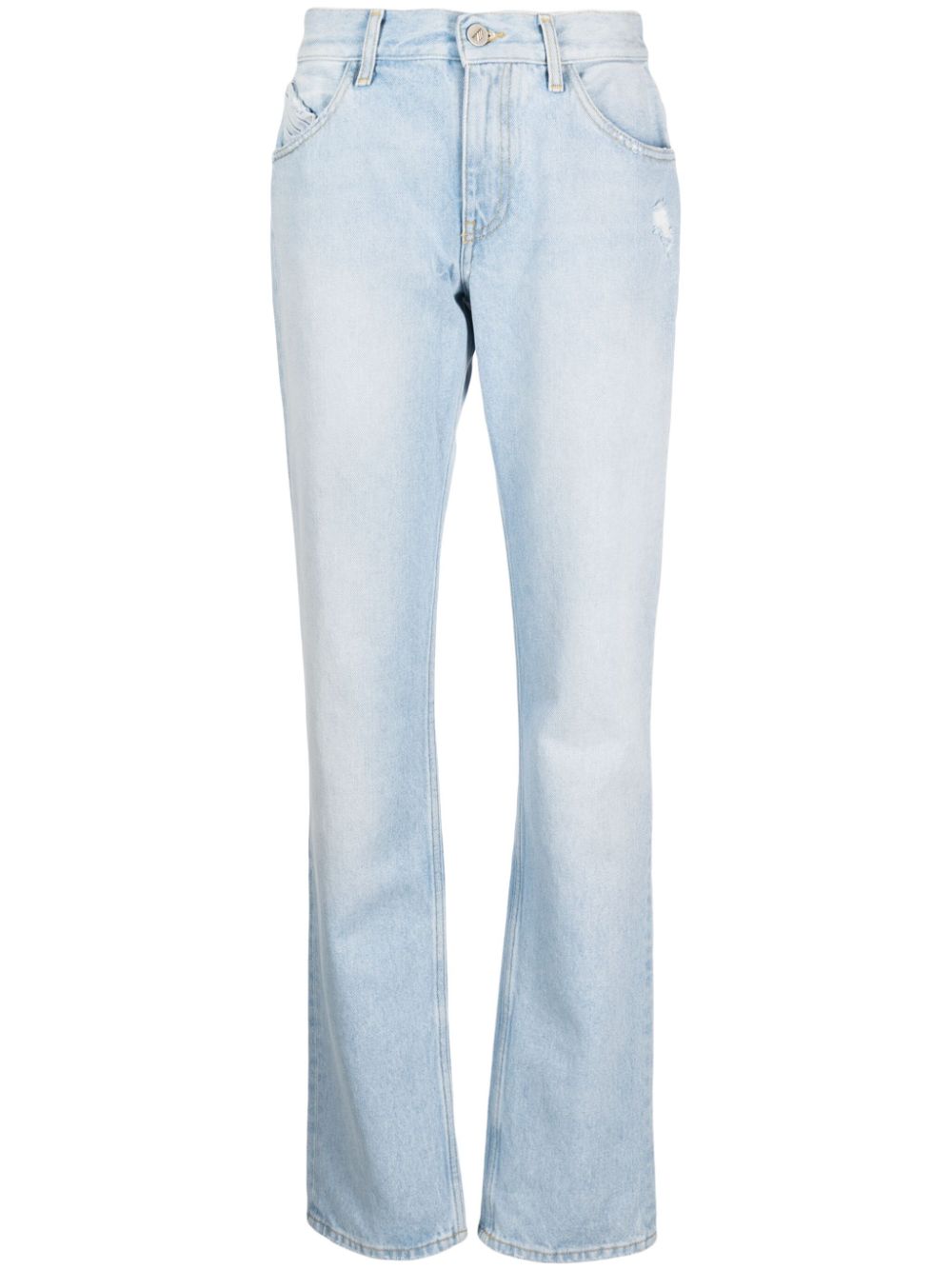 The Attico Girlfriend straight-leg jeans - Blue von The Attico