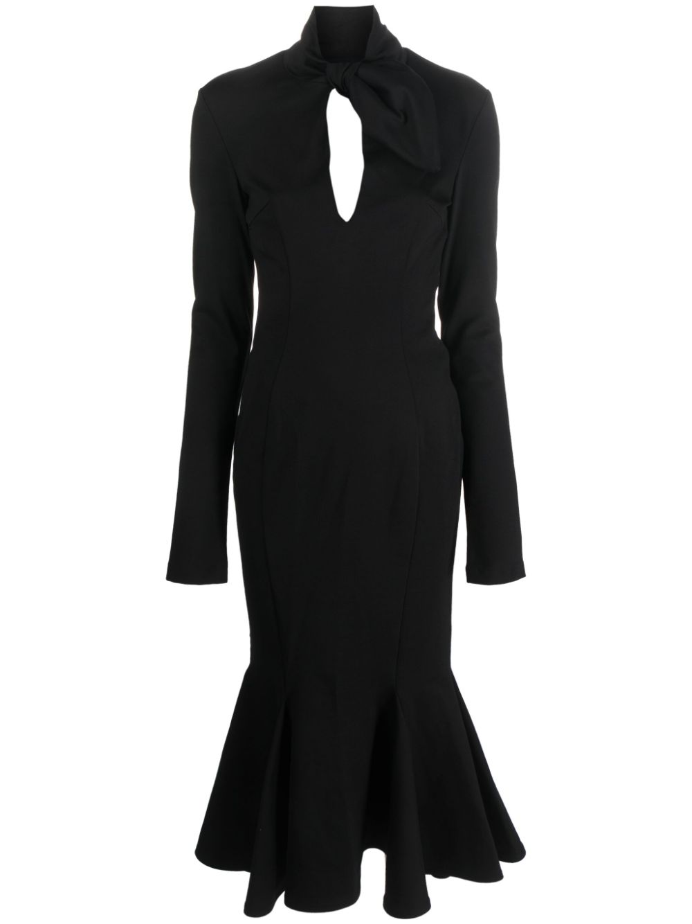 The Attico Isabel open-back midi dress - Black von The Attico