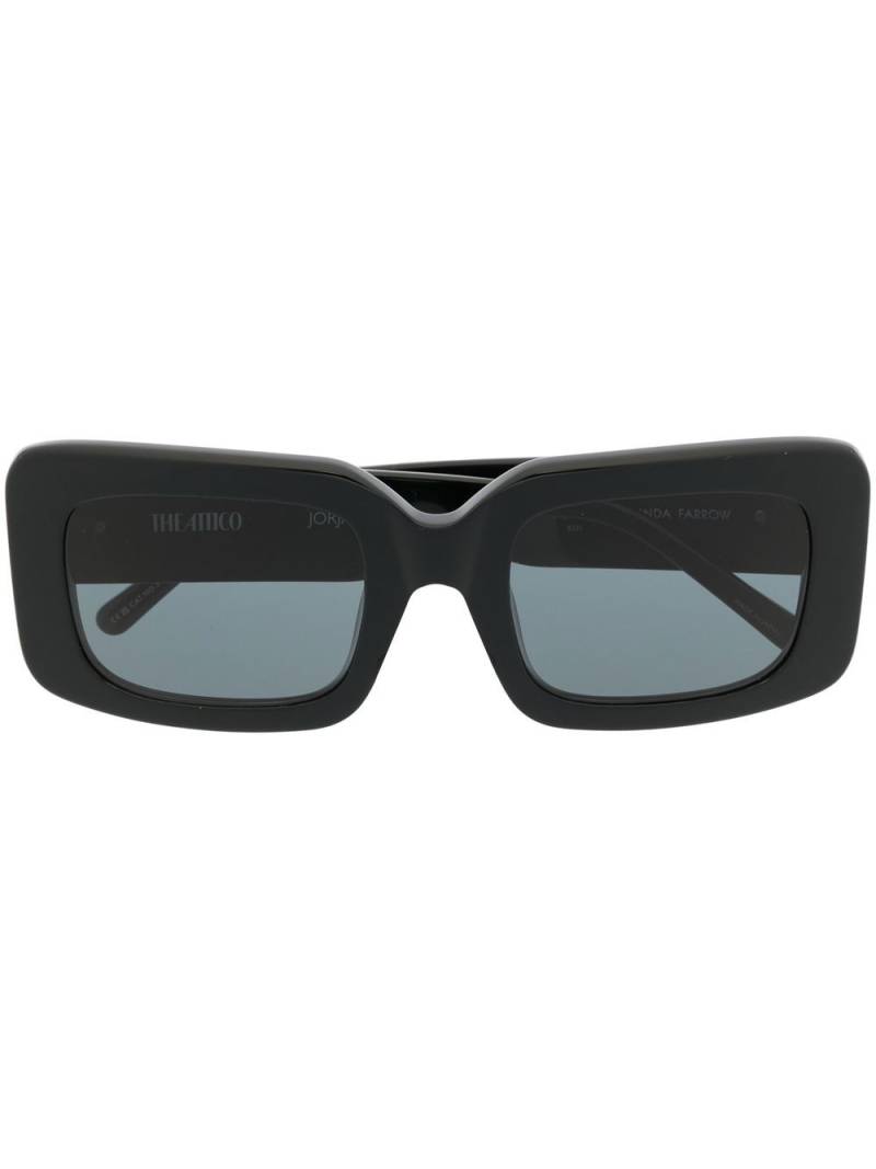 Linda Farrow x The Attico Jorja square-frame sunglasses - Black von Linda Farrow