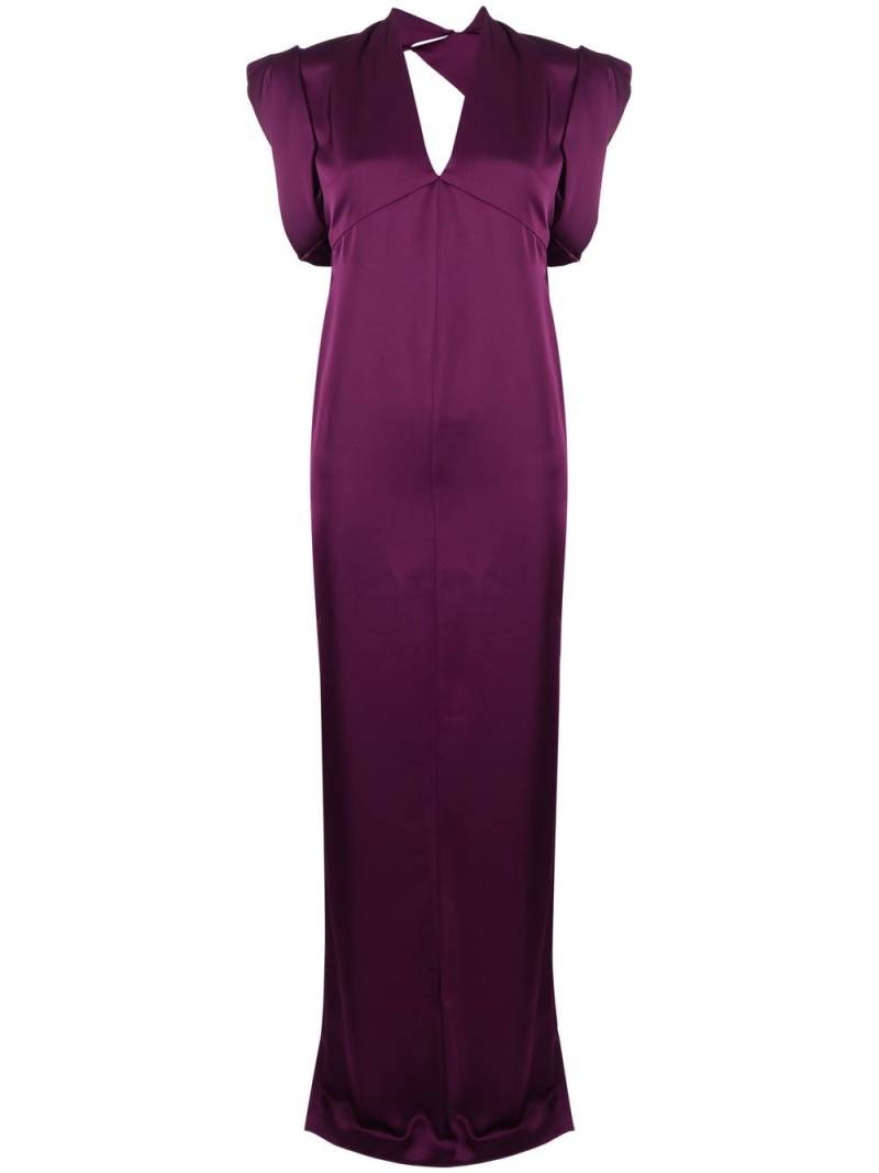 The Attico Kara V-neck dress - Purple von The Attico