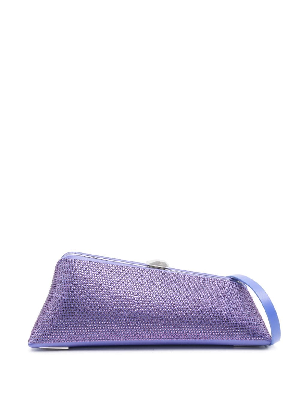 The Attico Long Night rhinestone-embellished clutch - Purple von The Attico