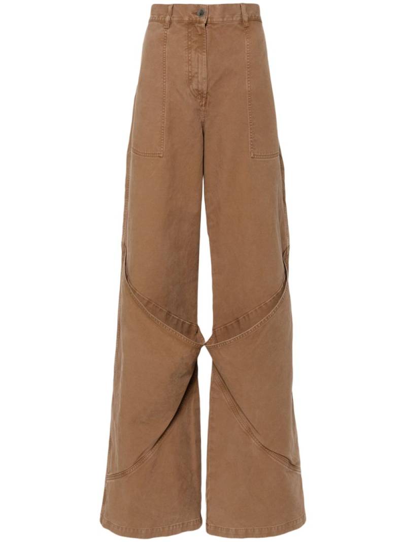 The Attico Long trousers - Brown von The Attico