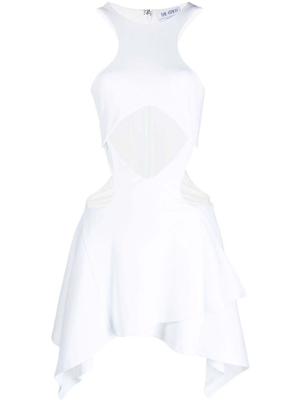 The Attico Magnolia cut-out minidress - White von The Attico