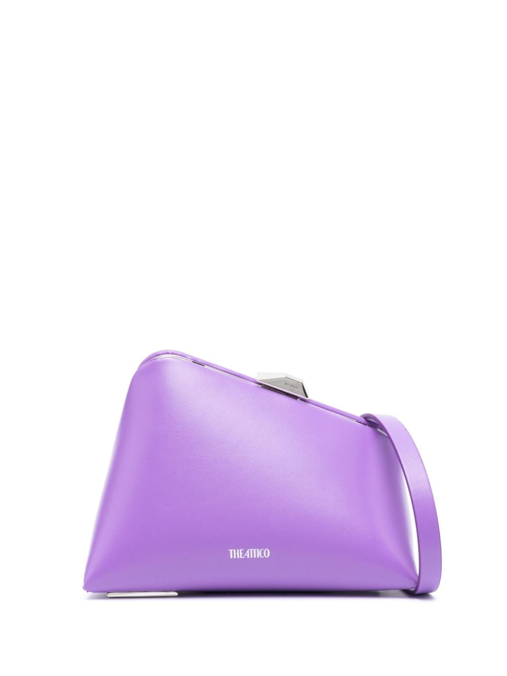 The Attico Midnight leather clutch bag - Purple von The Attico