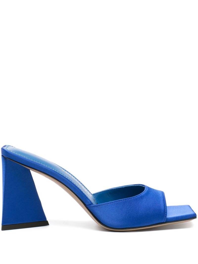 The Attico Mini Devon 85mm satin mules - Blue von The Attico