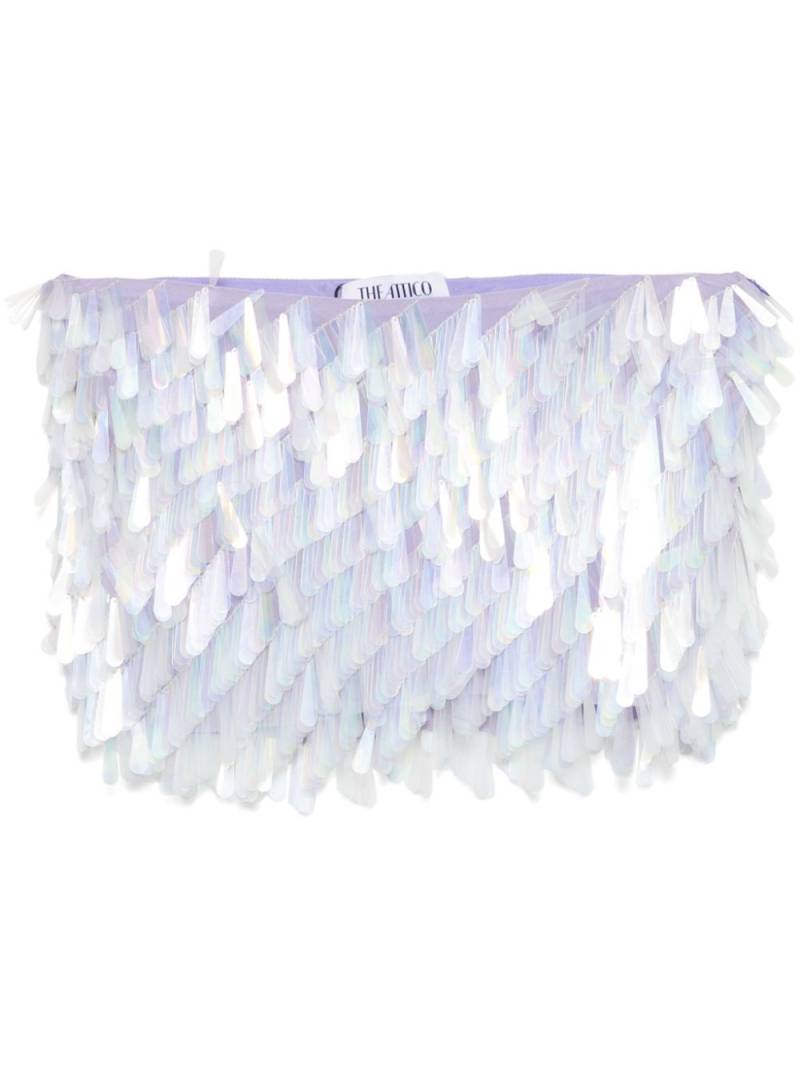 The Attico Opalescent mini skirt - Purple von The Attico