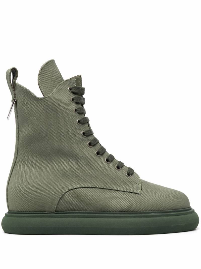 The Attico Selene platform-sole mid-calf boots - Green von The Attico