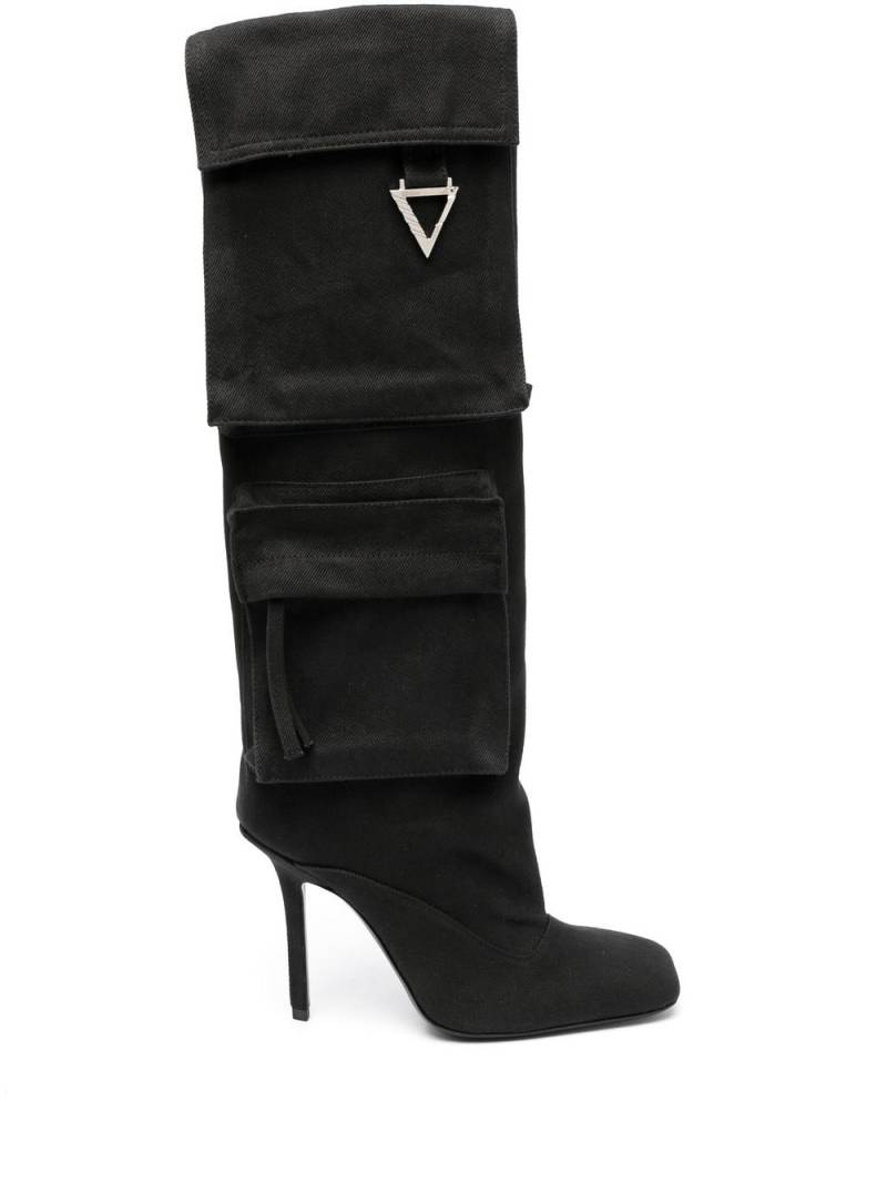 The Attico Sienna 105mm stiletto boots - Black von The Attico