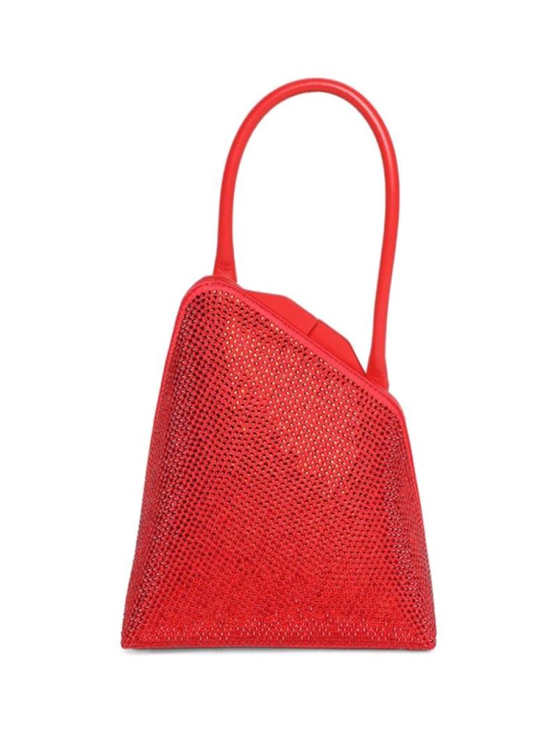 The Attico Sunset rhinestone-embellished shoulder bag - Red von The Attico