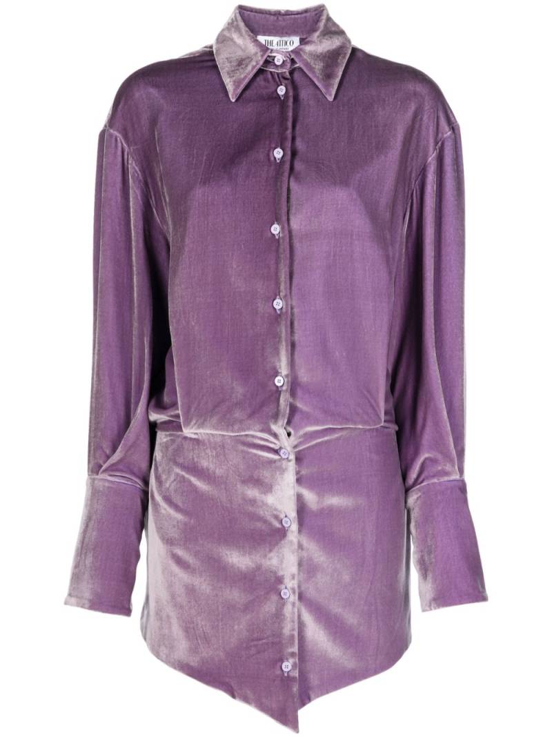 The Attico Sylvie velvet minidress - Purple von The Attico