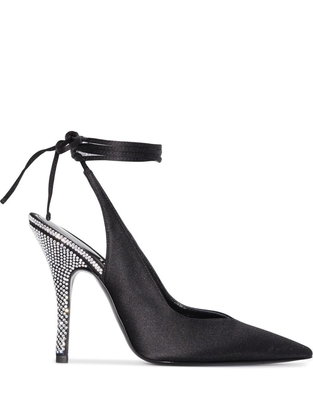 The Attico Venus embellished 105mm pumps - Black von The Attico