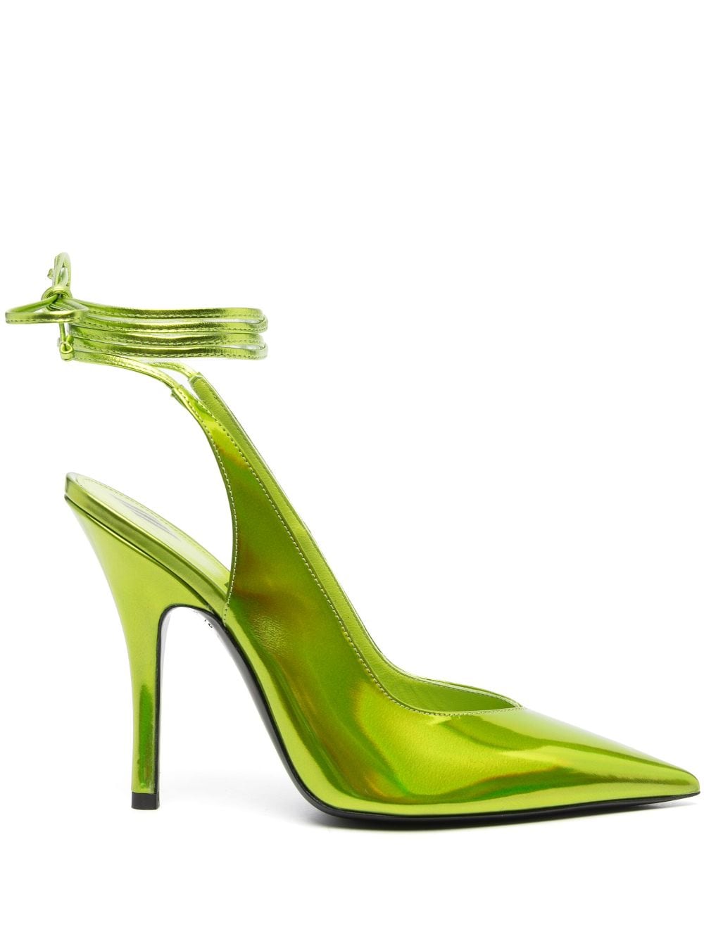 The Attico Venus holographic-effect 105mm pumps - Green von The Attico