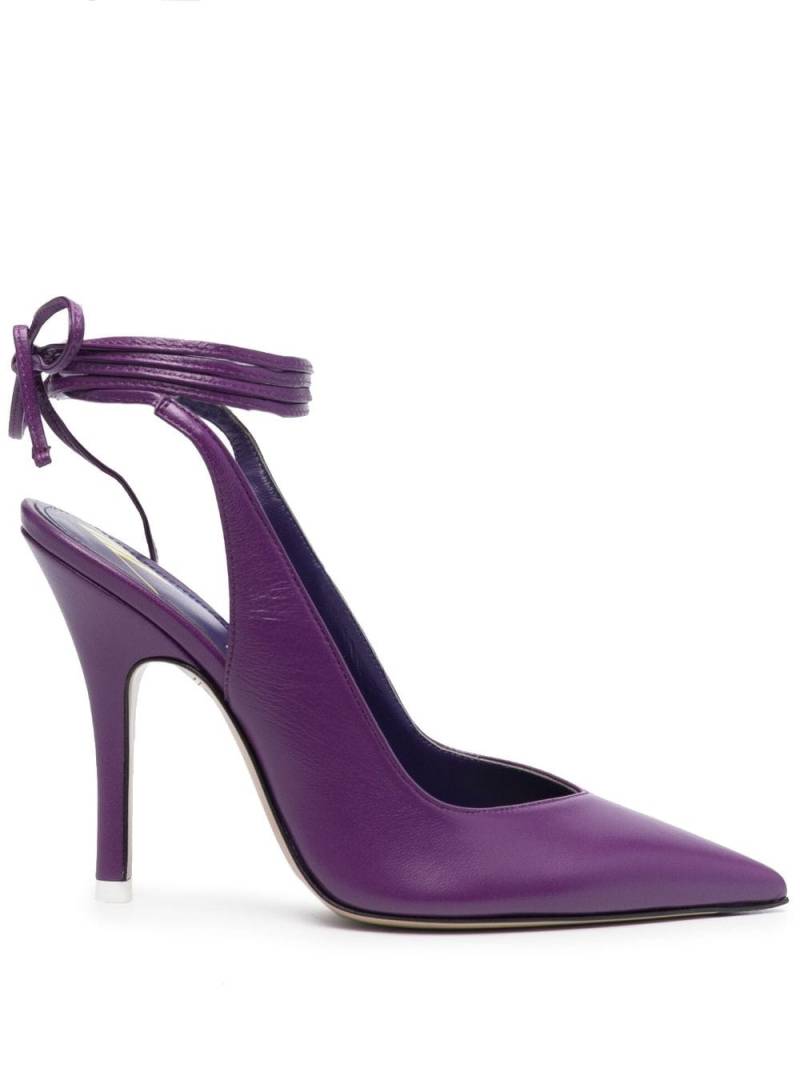 The Attico Venus leather pumps - Purple von The Attico