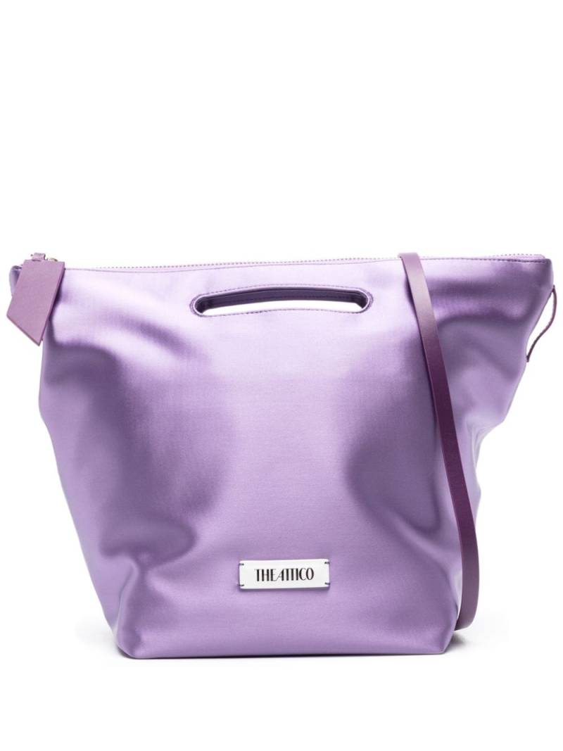 The Attico Via dei Giardini 30 satin-finish tote bag - Purple von The Attico