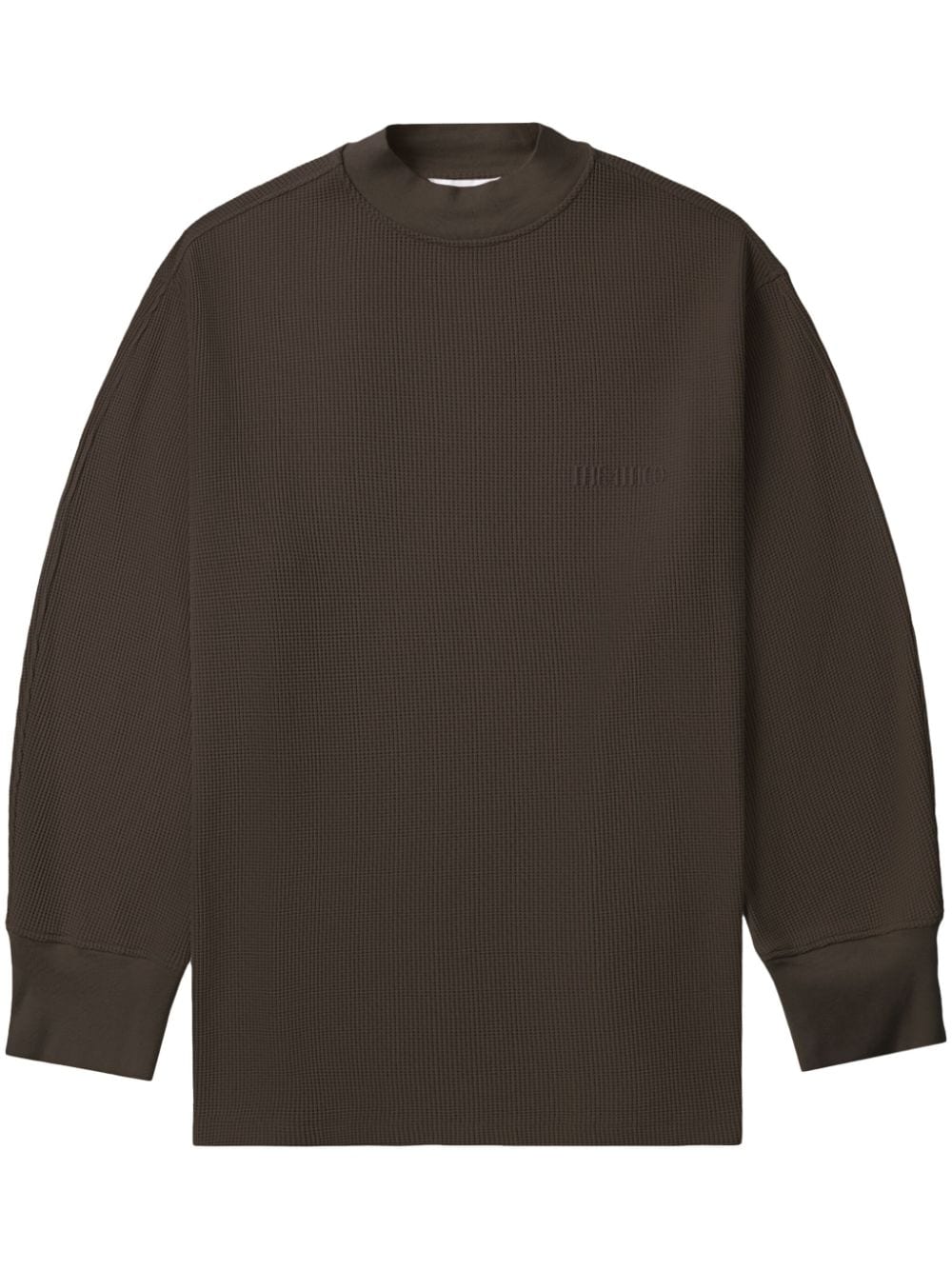 The Attico appliqué waffle T-shirt - Brown von The Attico