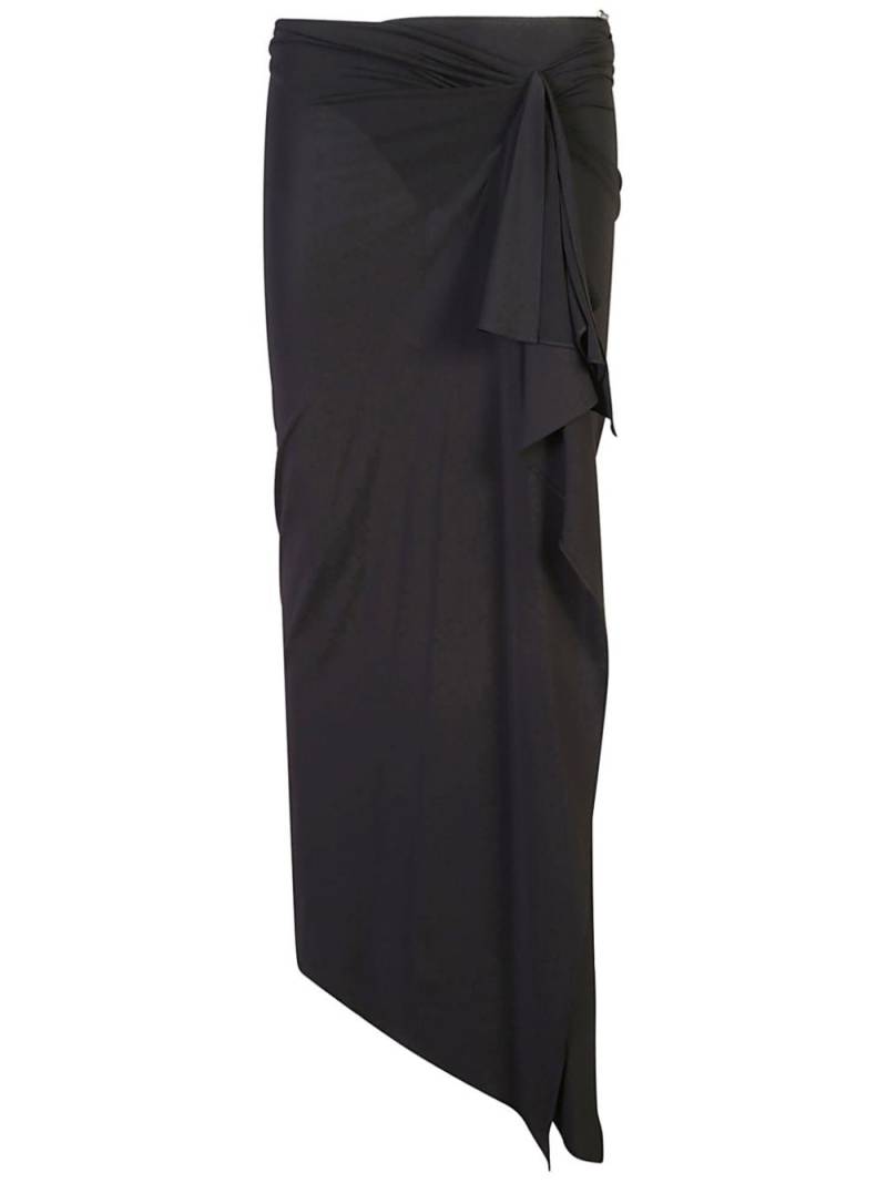 The Attico asymmetric skirt - Black von The Attico