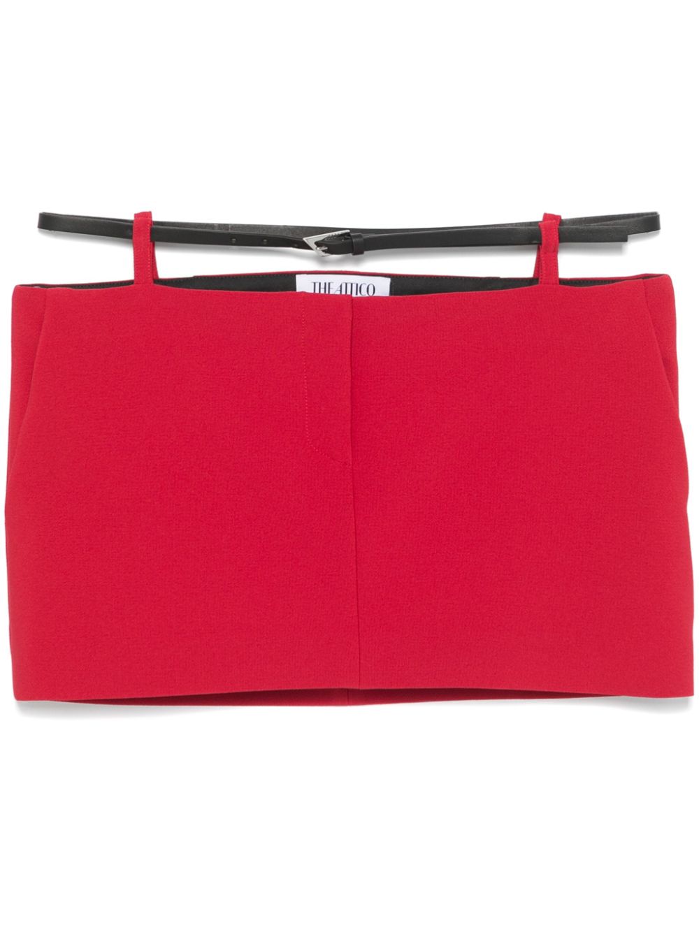 The Attico belted mini skirt - Red von The Attico