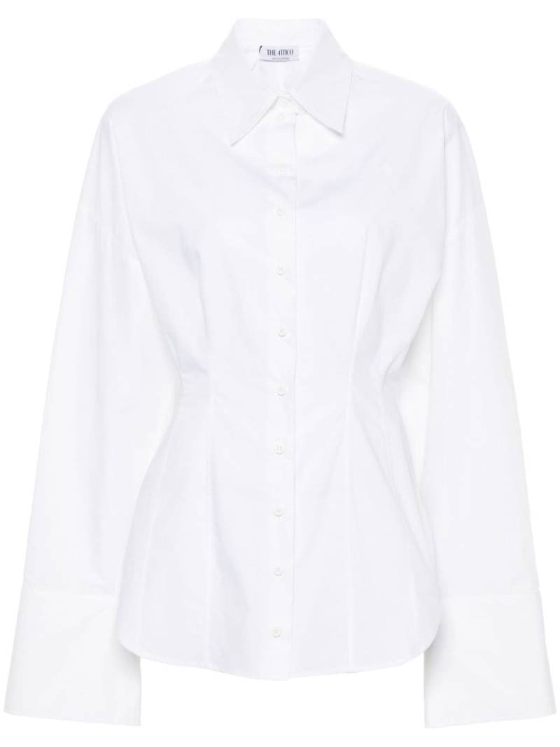The Attico cotton poplin shirt - White von The Attico