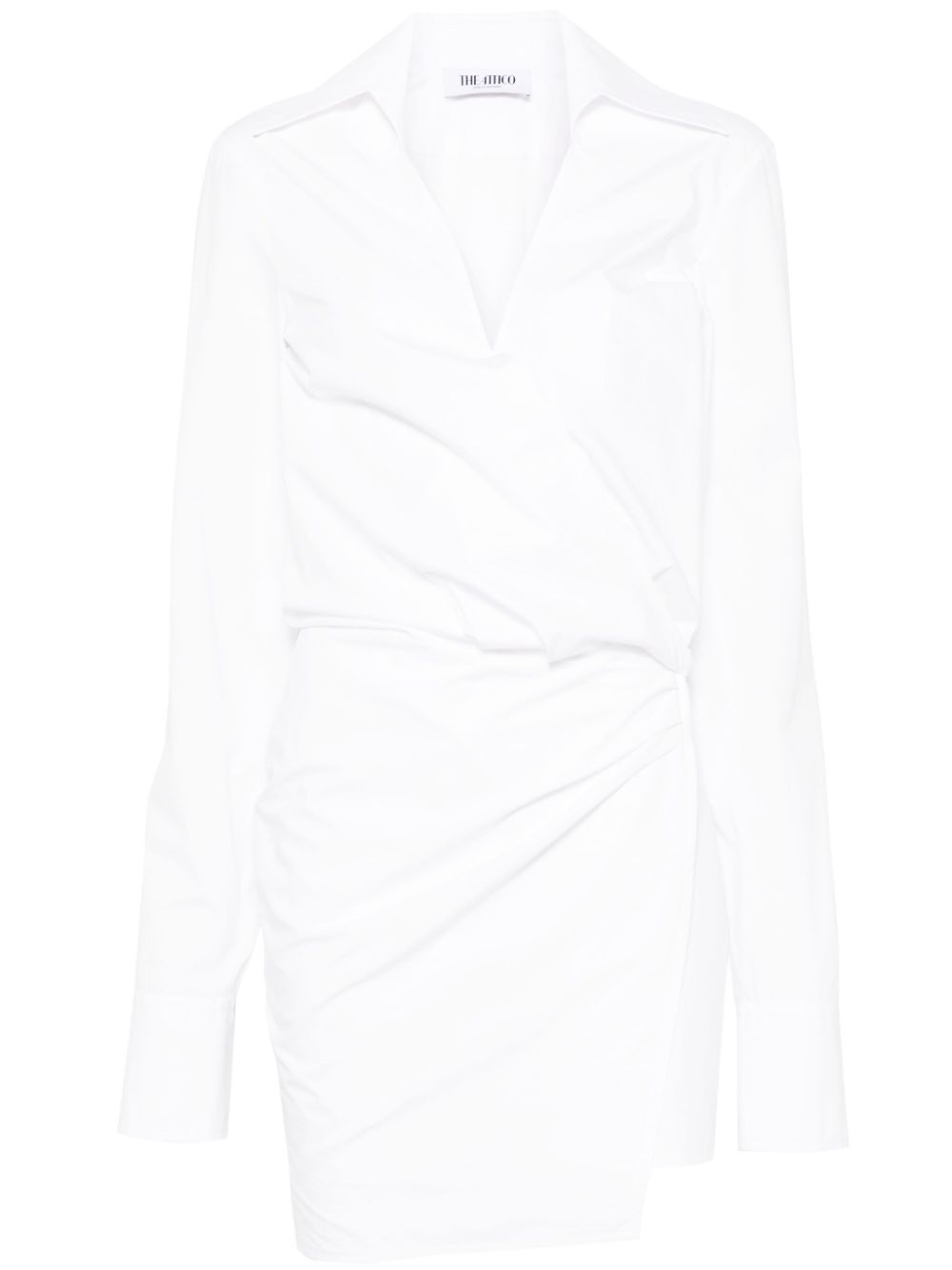 The Attico cotton shirt dress - White von The Attico