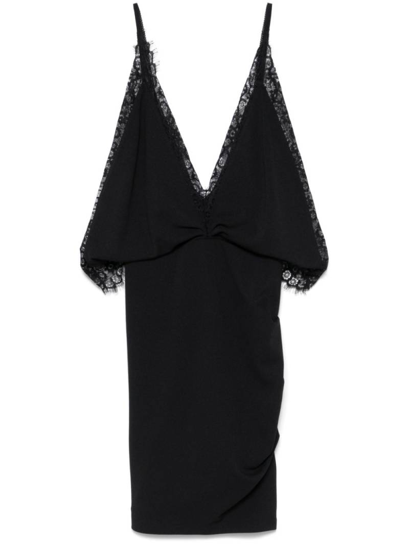 The Attico crepe mini dress - Black von The Attico