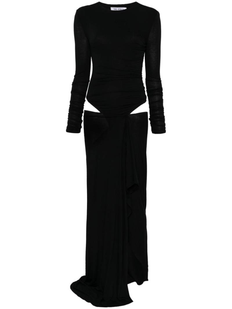 The Attico cut out-detail maxi dress - Black von The Attico