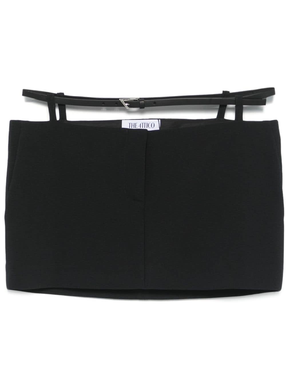 The Attico double-waisted mini skirt - Black von The Attico