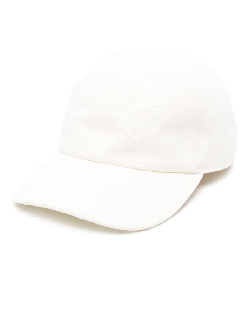 The Attico embroidered-logo canvas cap - White von The Attico