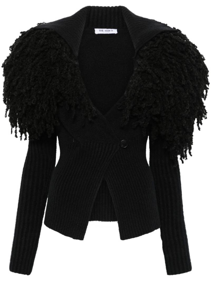 The Attico fringe-detail cardigan - Black von The Attico